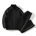 Men’s Two-Piece Tracksuit Set with Contrast Lines