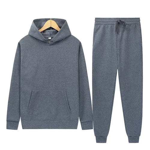 Men’s Casual Hoodie Jogger Two-Piece Set